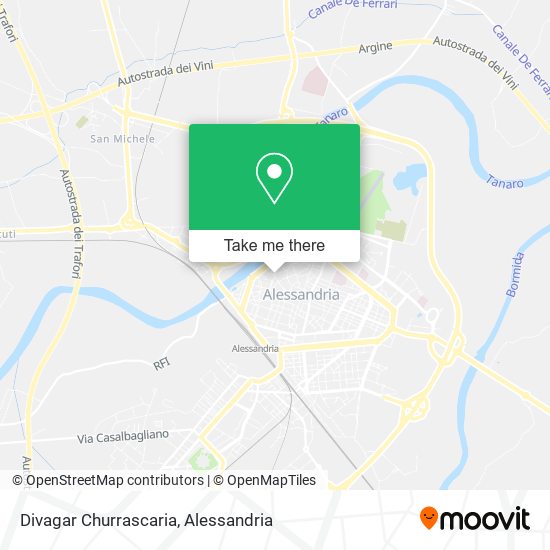 Divagar Churrascaria map