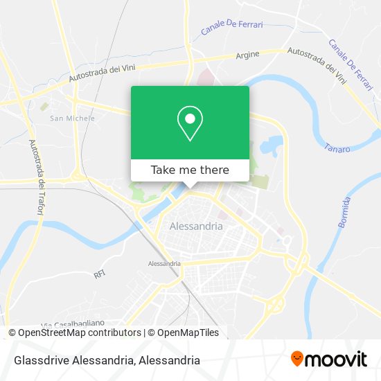 Glassdrive Alessandria map