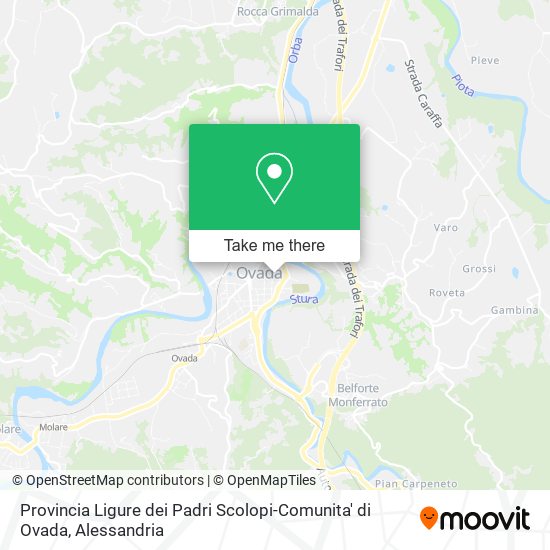 Provincia Ligure dei Padri Scolopi-Comunita' di Ovada map