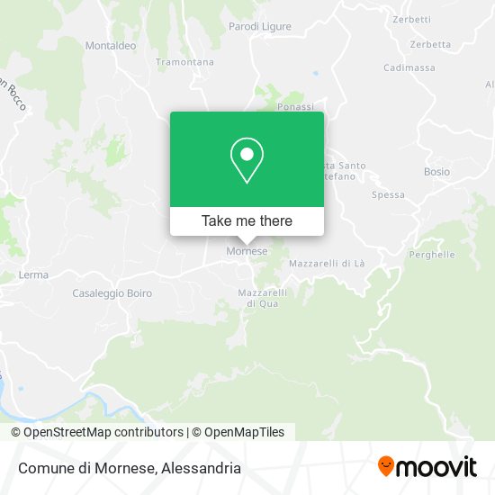 Comune di Mornese map