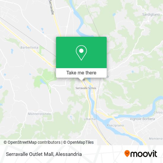Serravalle Outlet Mall map