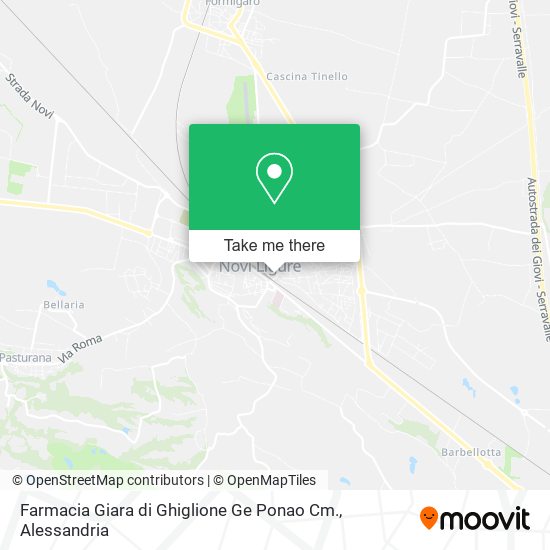 Farmacia Giara di Ghiglione Ge Ponao Cm. map