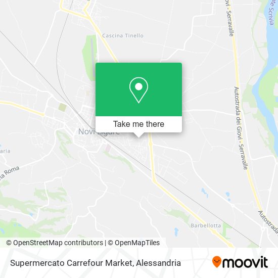 Supermercato Carrefour Market map