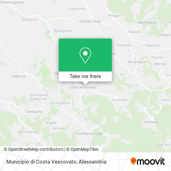 Municipio di Costa Vescovato map