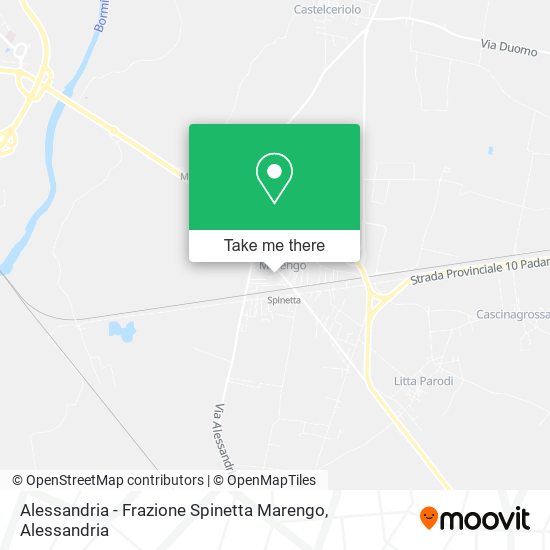 Alessandria - Frazione Spinetta Marengo map