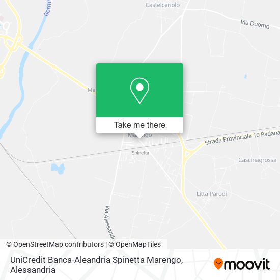 UniCredit Banca-Aleandria Spinetta Marengo map
