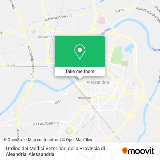 Ordine dei Medici Veterinari della Provincia di Aleandria map