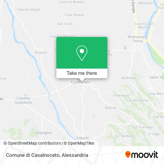 Comune di Casalnoceto map