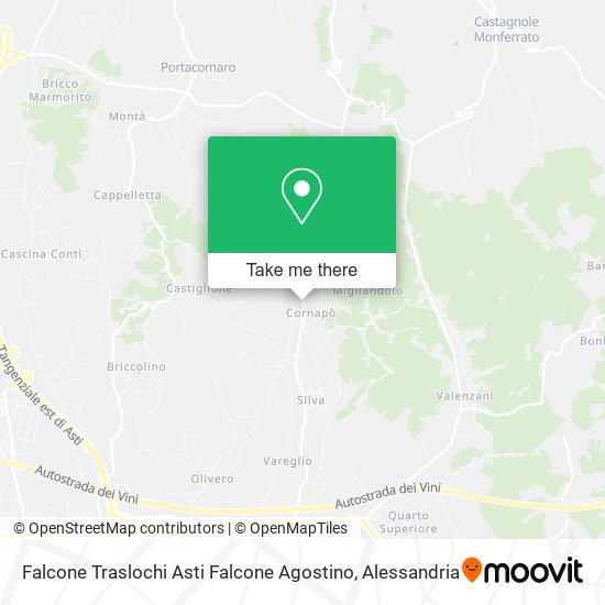 Falcone Traslochi Asti Falcone Agostino map