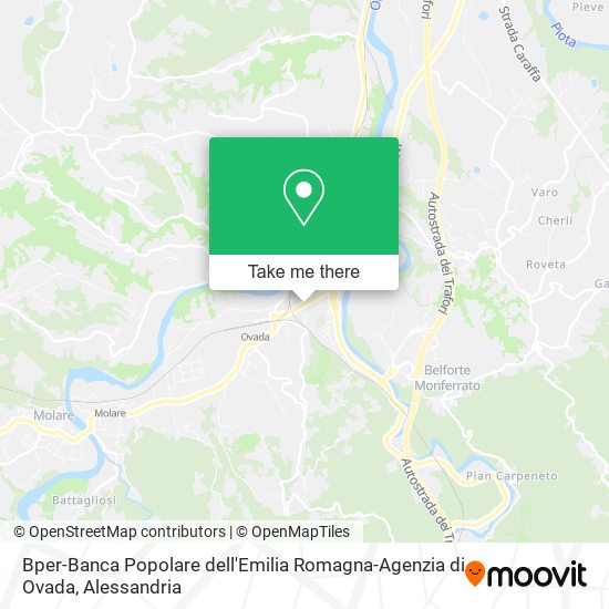 Bper-Banca Popolare dell'Emilia Romagna-Agenzia di Ovada map