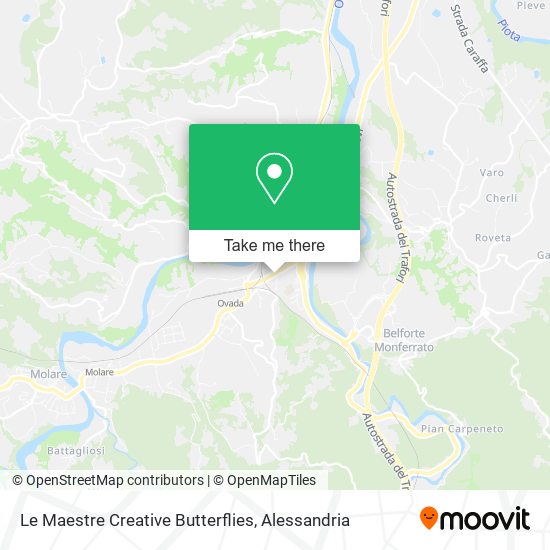 Le Maestre Creative Butterflies map