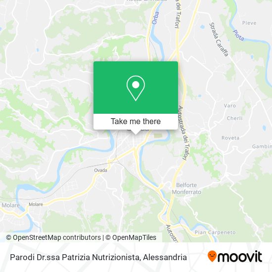 Parodi Dr.ssa Patrizia Nutrizionista map