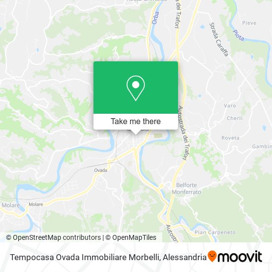 Tempocasa Ovada Immobiliare Morbelli map