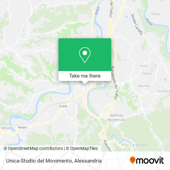Unica-Studio del Movimento map