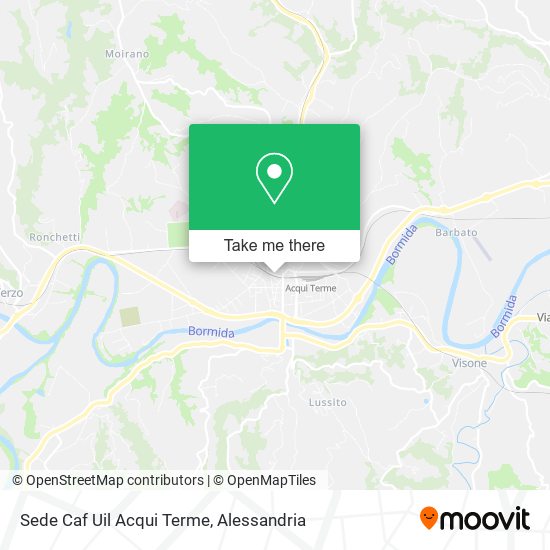 Sede Caf Uil Acqui Terme map