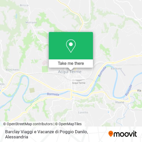 Barclay Viaggi e Vacanze di Poggio Danilo map