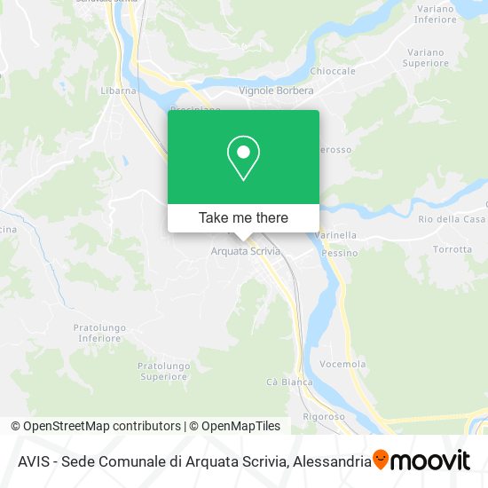AVIS - Sede Comunale di Arquata Scrivia map