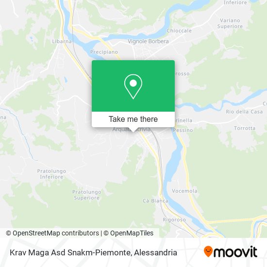 Krav Maga Asd Snakm-Piemonte map