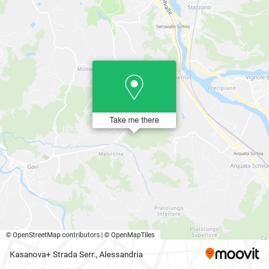 Kasanova+ Strada Serr. map