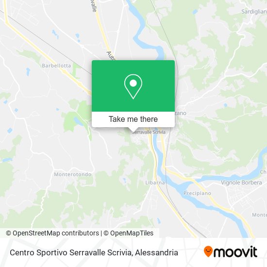 Centro Sportivo Serravalle Scrivia map