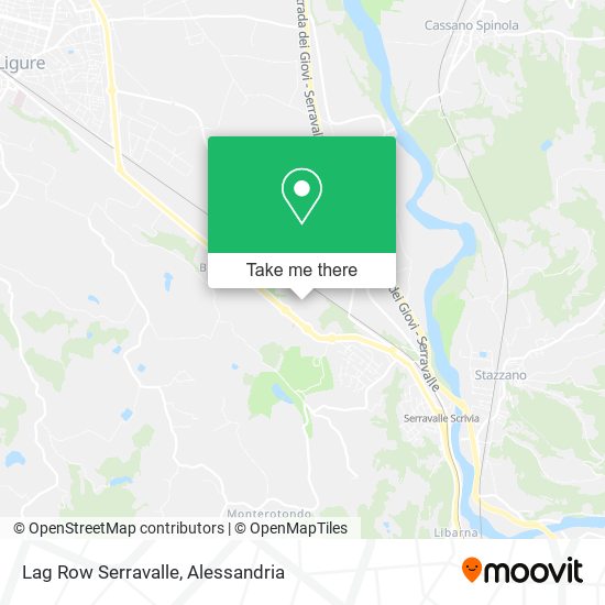 Lag Row Serravalle map