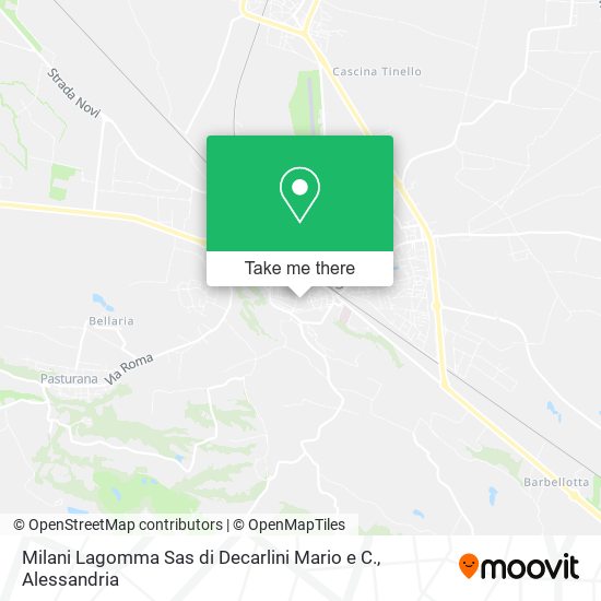 Milani Lagomma Sas di Decarlini Mario e C. map