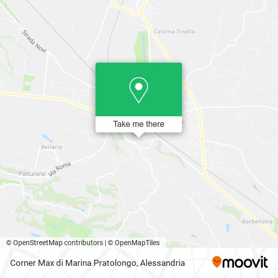 Corner Max di Marina Pratolongo map