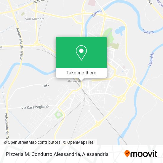 Pizzeria M. Condurro Alessandria map