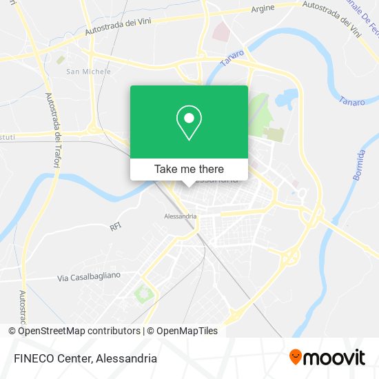 FINECO Center map