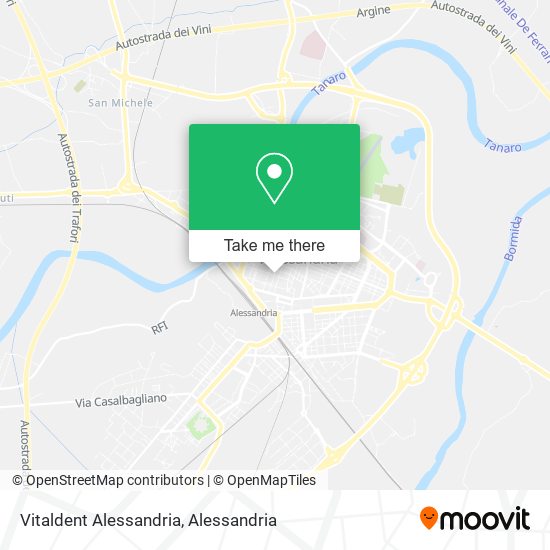 Vitaldent Alessandria map