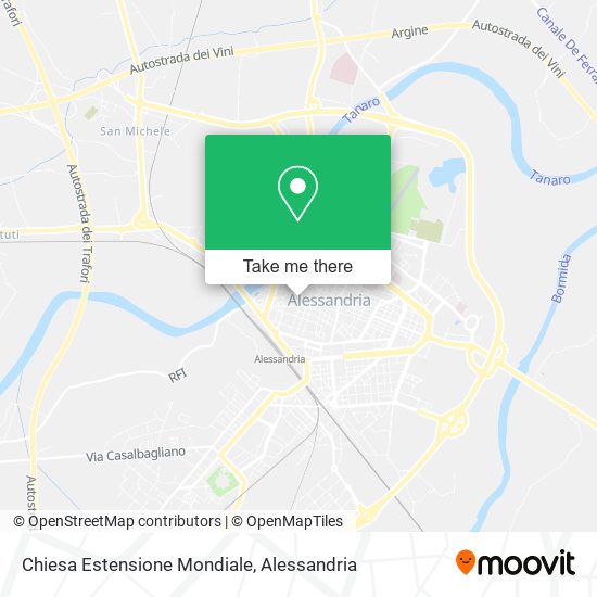 Chiesa Estensione Mondiale map