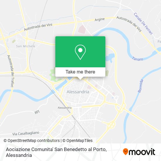 Aociazione Comunita' San Benedetto al Porto map