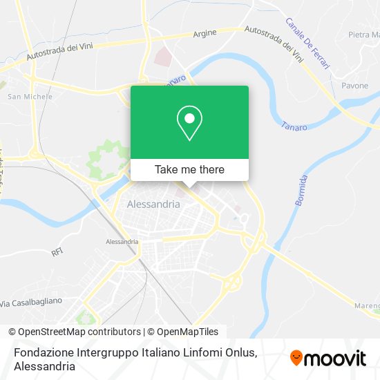 Fondazione Intergruppo Italiano Linfomi Onlus map