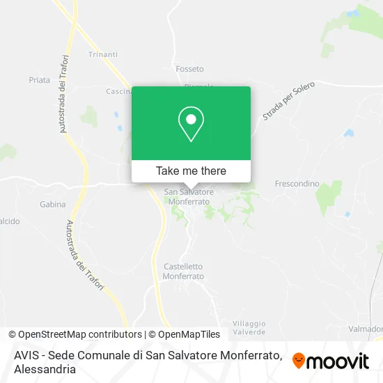 AVIS - Sede Comunale di San Salvatore Monferrato map