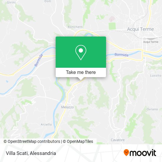 Villa Scati map