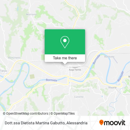 Dott.ssa Dietista Martina Gabutto map