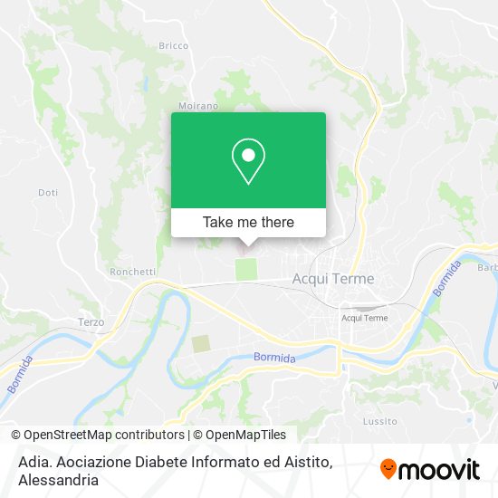 Adia. Aociazione Diabete Informato ed Aistito map