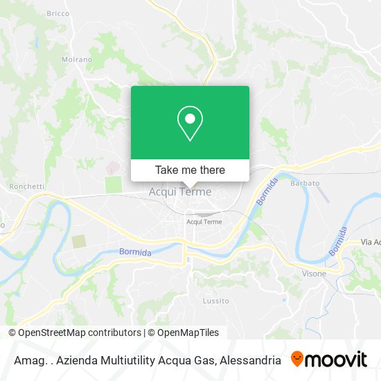 Amag. . Azienda Multiutility Acqua Gas map