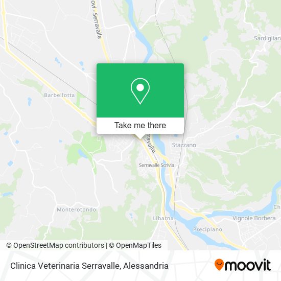 Clinica Veterinaria Serravalle map