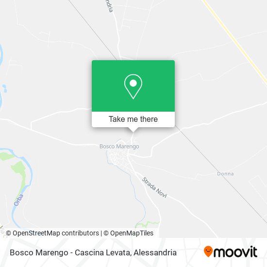 Bosco Marengo - Cascina Levata map