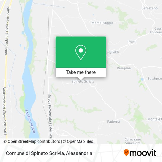 Comune di Spineto Scrivia map