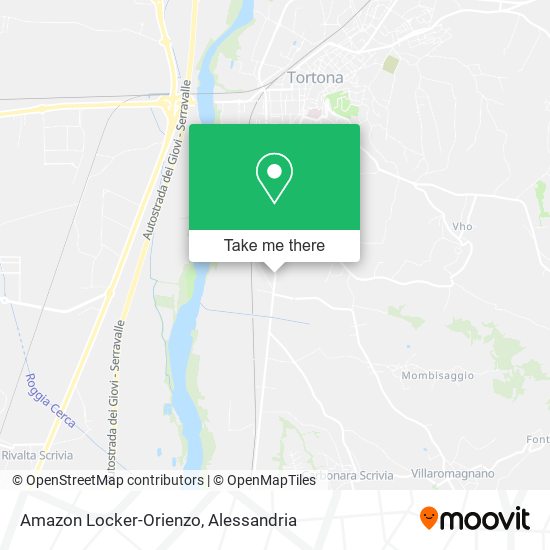 Amazon Locker-Orienzo map