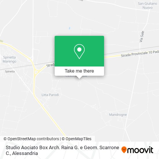 Studio Aociato Box Arch. Raina G. e Geom. Scarrone C. map