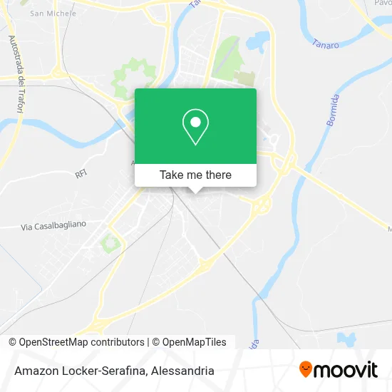 Amazon Locker-Serafina map