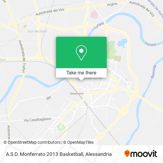 A.S.D. Monferrato 2013 Basketball map