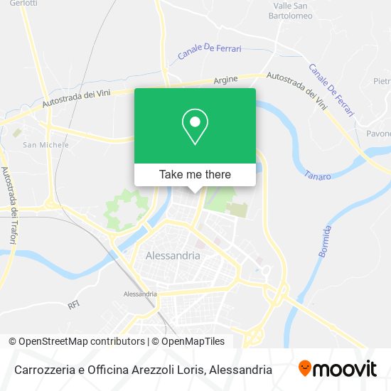 Carrozzeria e Officina Arezzoli Loris map