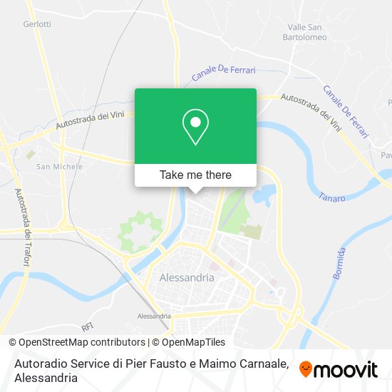 Autoradio Service di Pier Fausto e Maimo Carnaale map