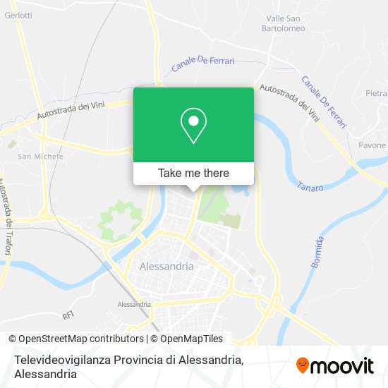 Televideovigilanza Provincia di Alessandria map