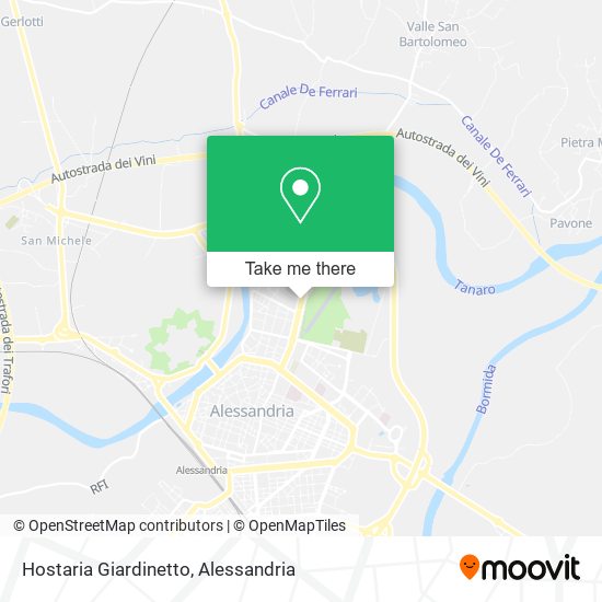 Hostaria Giardinetto map