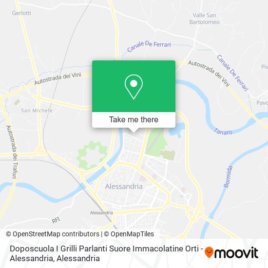 Doposcuola I Grilli Parlanti Suore Immacolatine Orti - Alessandria map